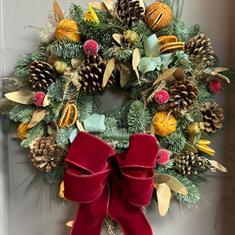 Fresh Dried Fruits Door wreath