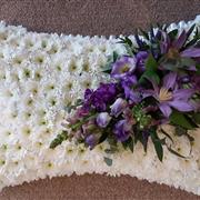 Based Pillow with Purple Spray