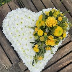 Yellow Rose Heart 