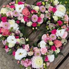 Pink and White Heart 